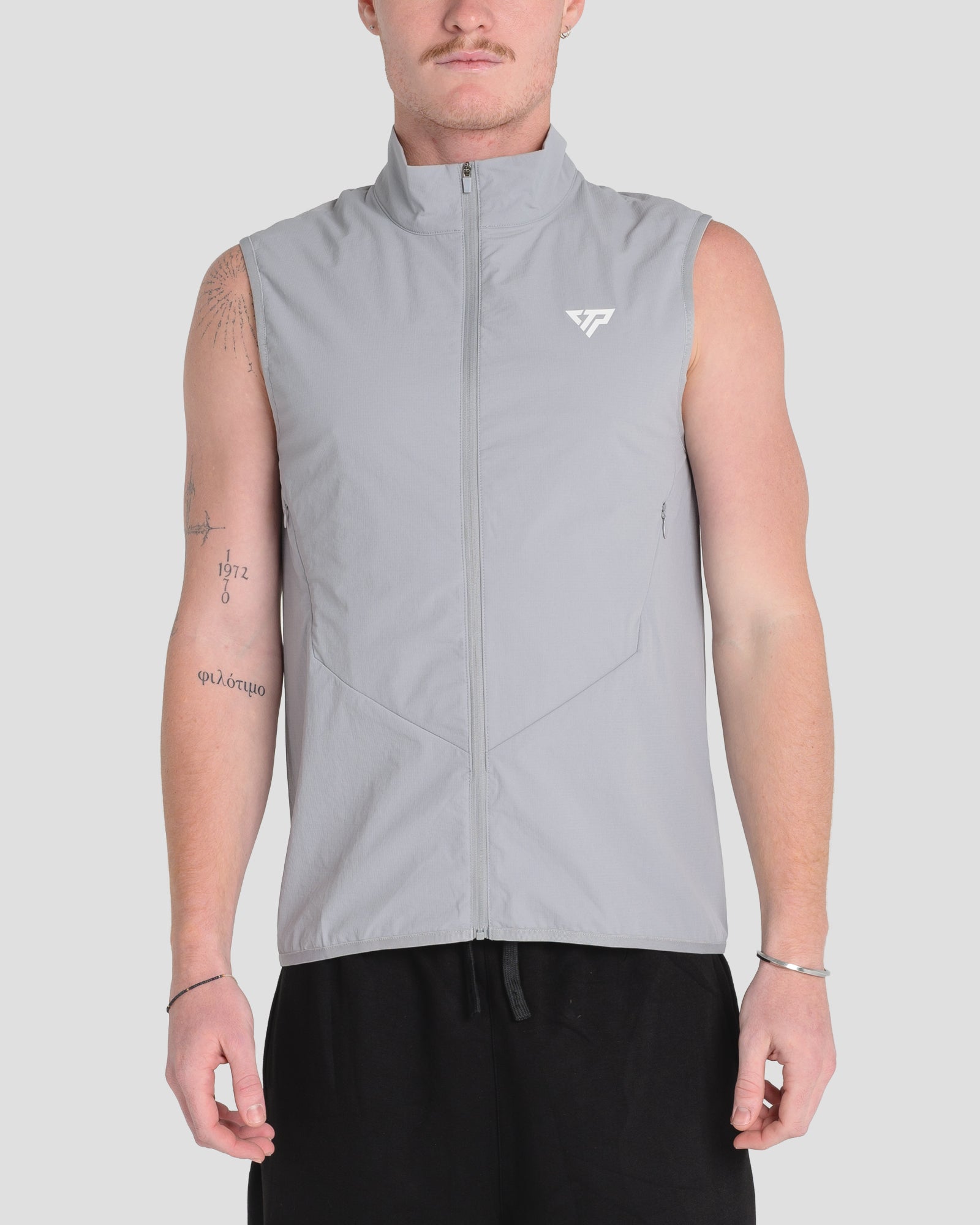 KTP APEX ZIP VEST - LIGHT GREY