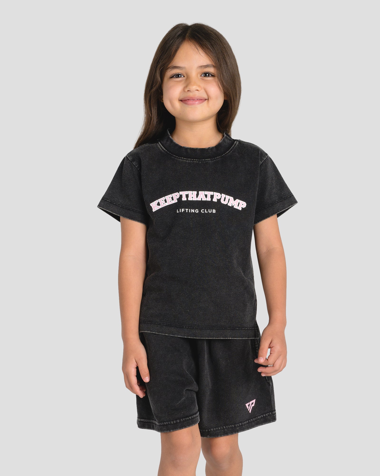 KIDS LIFT CLUB TEE - BABY PINK