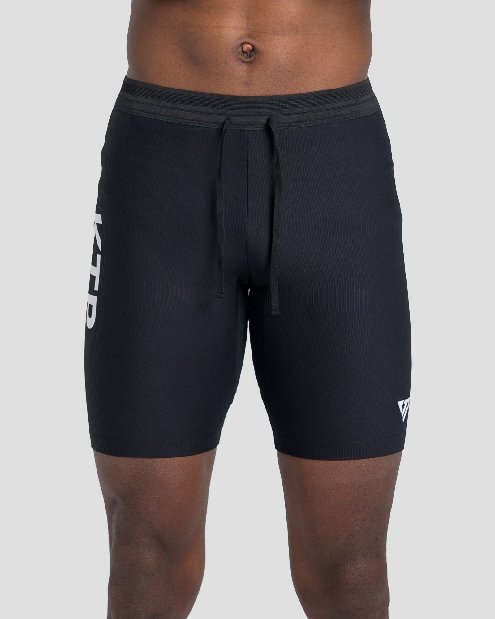 KTP MEN'S RUNNING TIGHT SHORTS- BLACK