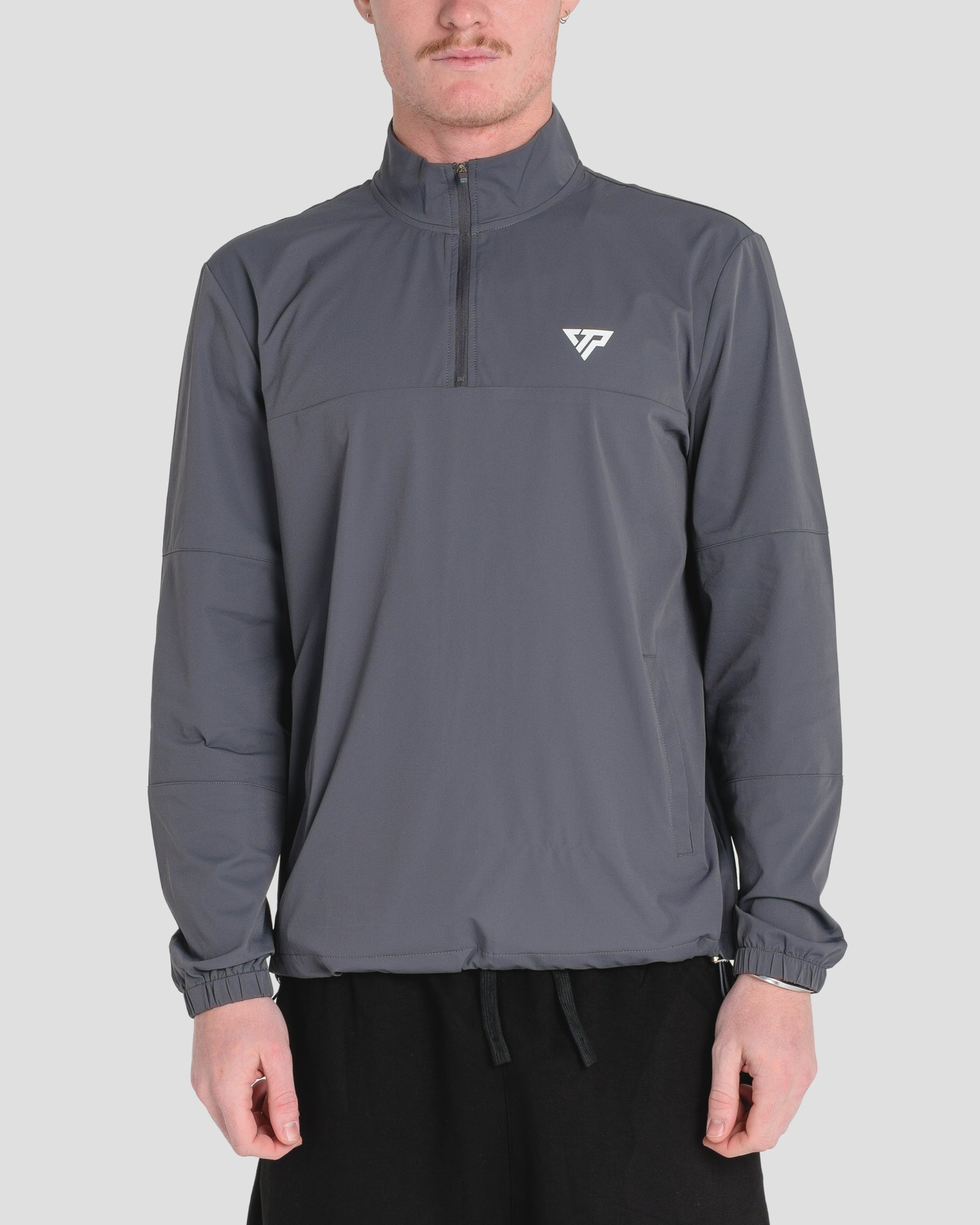KTP STEALTH QUARTER - ZIP TOP - DARK GREY