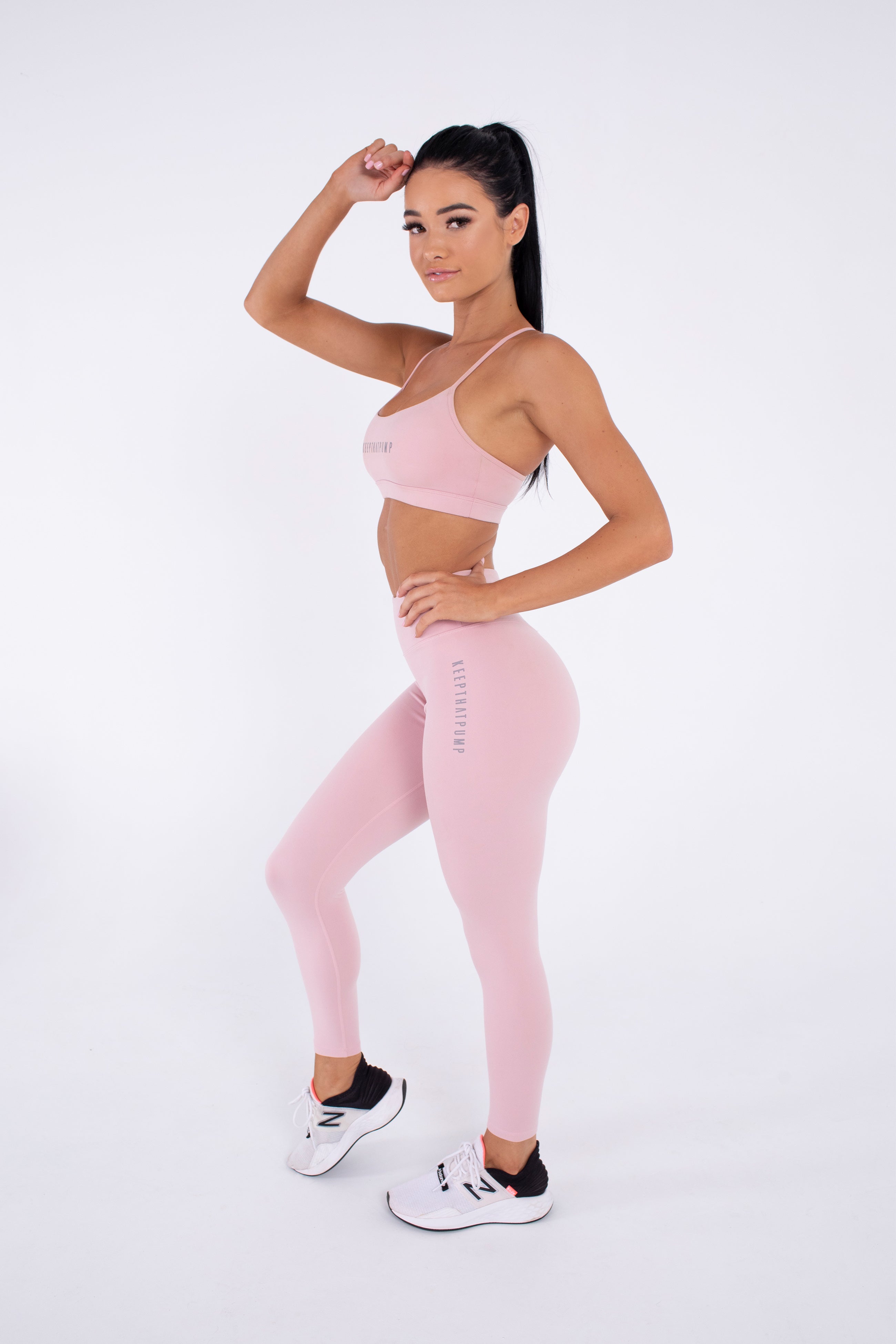 pink activewear tights